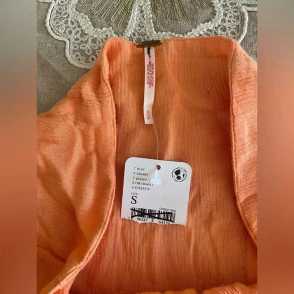 Free People Endless Summer A Little Extra Maxi Dress Papaya Size Small NWOT $128 - Picture 5 of 10